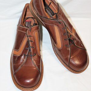Johnston & Murphy Brown Leather Lace Up Casual Shoe Men's Size 12